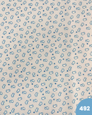 PIQUET DI COTONE - 492 PAPERELLA BLU FONDO BIANCO