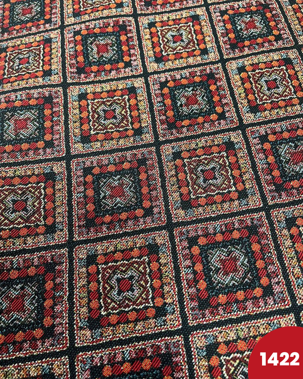 BROCCATO 1422 - ROMBI TONI ARANCIO