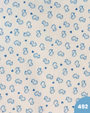 PIQUET DI COTONE - 492 PAPERELLA BLU FONDO BIANCO