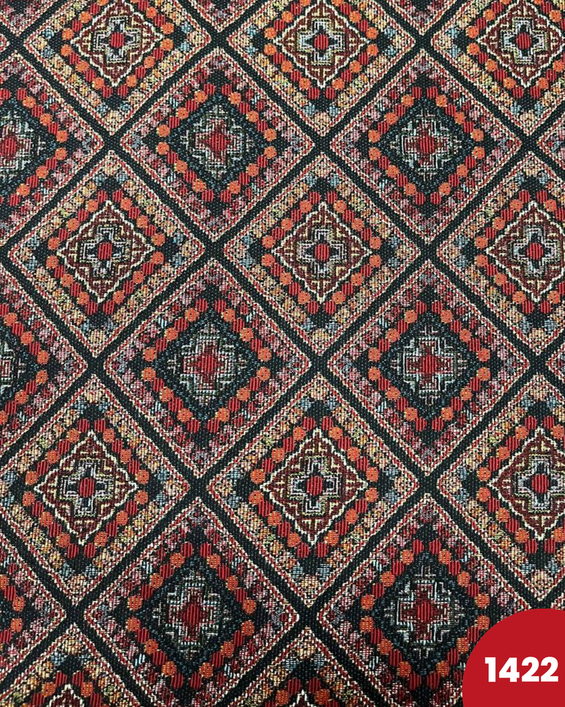 BROCCATO 1422 - ROMBI TONI ARANCIO