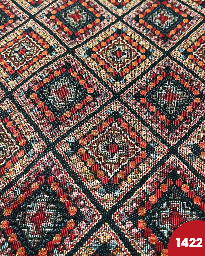 BROCCATO 1422 - ROMBI TONI ARANCIO