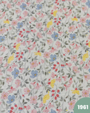 COTONE 100% - 1961 FIORI GIALLI ROSA E CELESTI