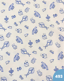 PIQUET DI COTONE - 493 TEDDY BLU