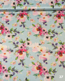 SATIN LUCIDO - 37 FIORI FONDO CELESTE