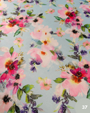 SATIN LUCIDO - 37 FIORI FONDO CELESTE