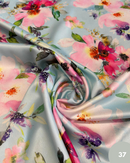SATIN LUCIDO - 37 FIORI FONDO CELESTE