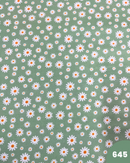 COTONE 100% - 645 MARGHERITA FONDO VERDE