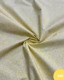 COTONE 100% - 380 FIORE BIANCO FONDO ASTRATTO GIALLO