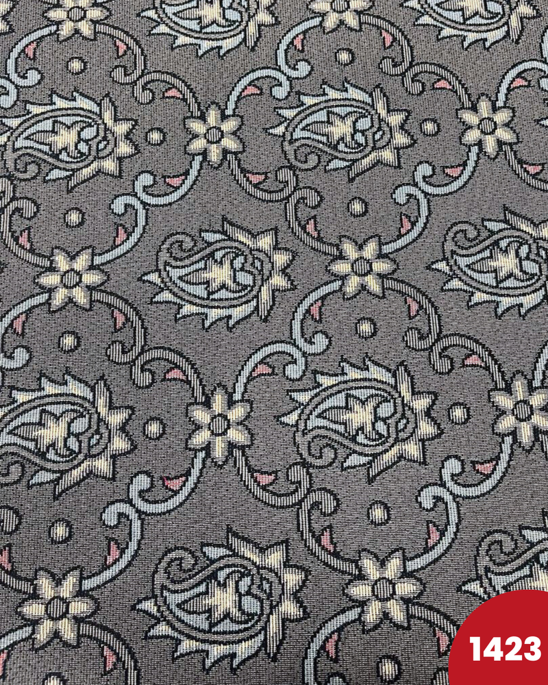 BROCCATO 1423 - FONDO GRIGIO