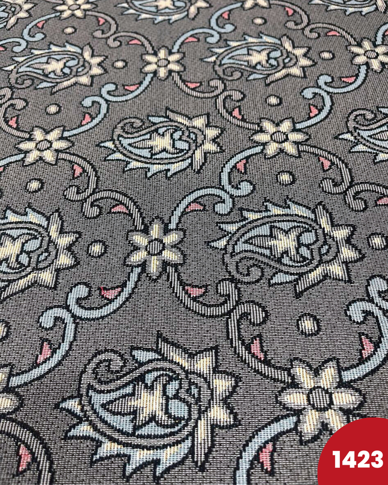 BROCCATO 1423 - FONDO GRIGIO