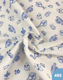 PIQUET DI COTONE - 493 TEDDY BLU