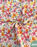 MUSSOLA DI COTONE - 2144 FIORI COLORATI