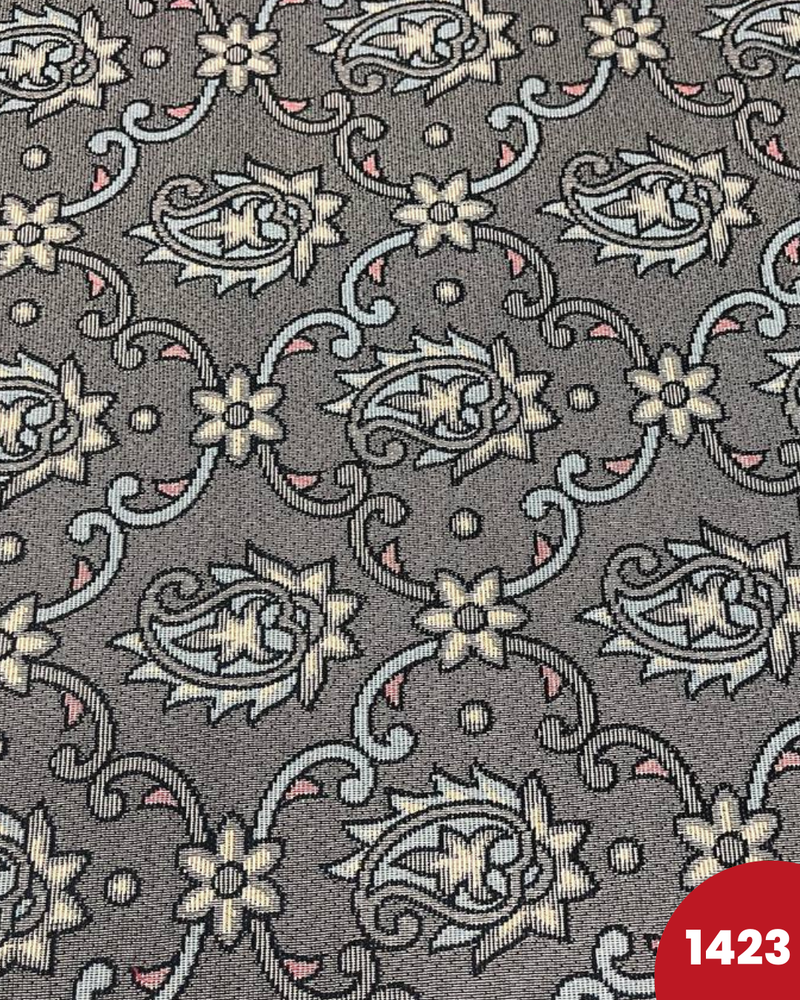 BROCCATO 1423 - FONDO GRIGIO