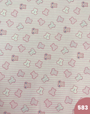 COTONE 100% - 583 ORSETTO SAGOMA FONDO RIGA ROSA