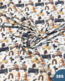 JERSEY DI COTONE - 385 ANIMALETTI IN AUTO