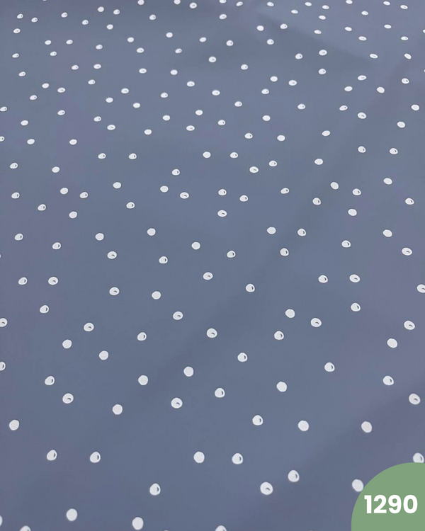 PUL IMPERMEABILE - 1290 POIS FONDO CELESTE