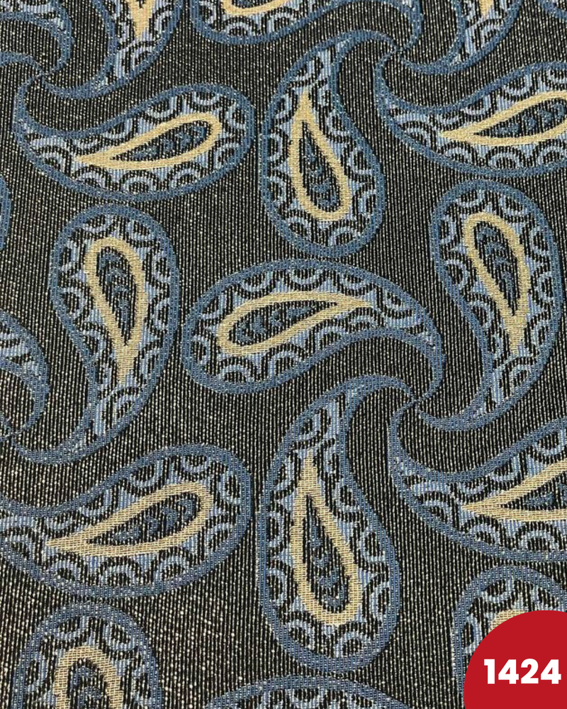 BROCCATO 1424 - ASTRATTO CELESTE LUREX