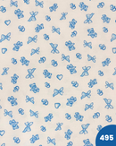 PIQUET DI COTONE - 495 ORSETTO E FIOCCO CELESTE