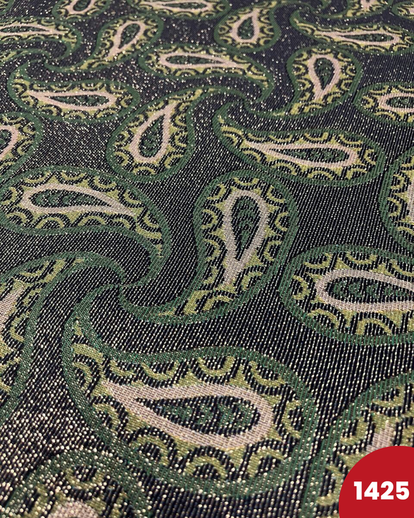 BROCCATO 1425 - ASTRATTO VERDE LUREX