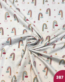 JERSEY DI COTONE - 387 ARCOBALENO NUVOLETTE