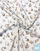 JERSEY DI COTONE - 389 LETTERE ED ANIMALETTI