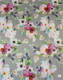 SATIN LUCIDO - 38 FIORI FONDO GRIGIO