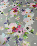 SATIN LUCIDO - 38 FIORI FONDO GRIGIO
