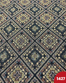 BROCCATO 1427 - ROMBI TONI BLU