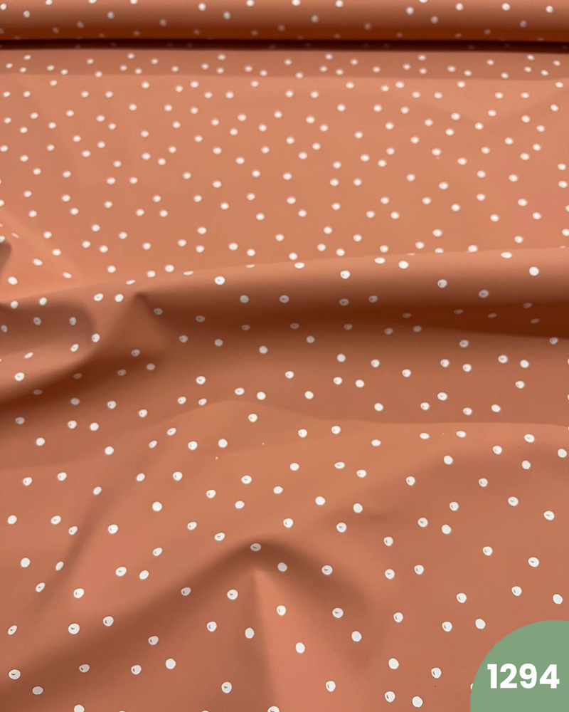 PUL IMPERMEABILE - 1294 POIS FONDO RUGGINE