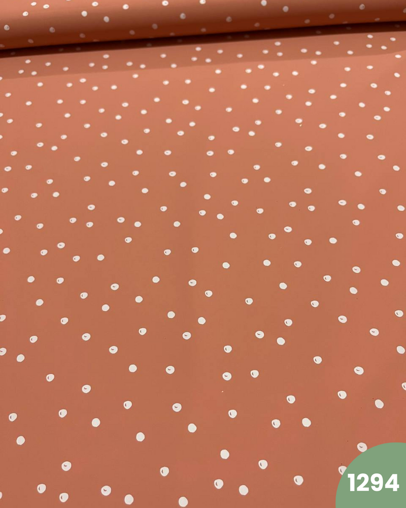 PUL IMPERMEABILE - 1294 POIS FONDO RUGGINE