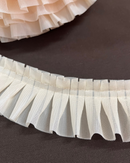 PASSAMANERIA - TULLE PLISSETTATO CREMA