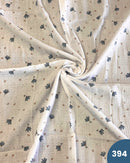 MUSSOLA DI COTONE - 394 FOGLIA POLVERE