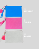 POCHETTE IN JUTA - VARI COLORI