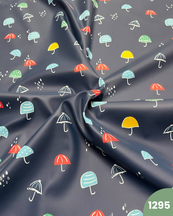 PUL IMPERMEABILE - 1295 OMBRELLI FONDO BLU