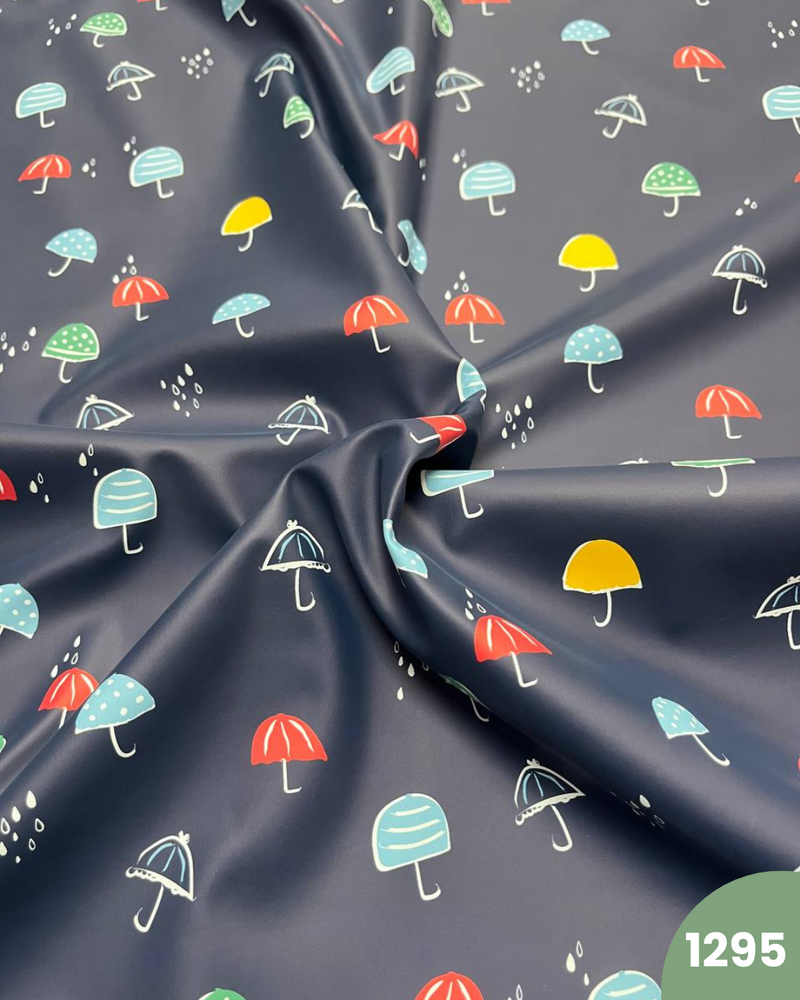 PUL IMPERMEABILE - 1295 OMBRELLI FONDO BLU