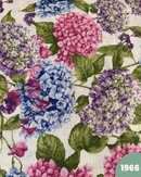 COTONE ARREDAMENTO - 1966 FIORI VIOLA E ROSA