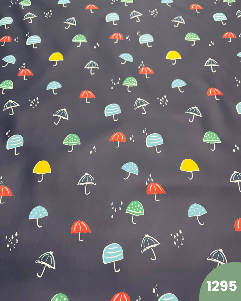 PUL IMPERMEABILE - 1295 OMBRELLI FONDO BLU