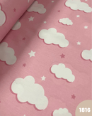 COTONE 100% - 1816 NUVOLE FONDO ROSA