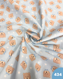 PIQUET DI COTONE - 434 ORSETTO FONDO CELESTE