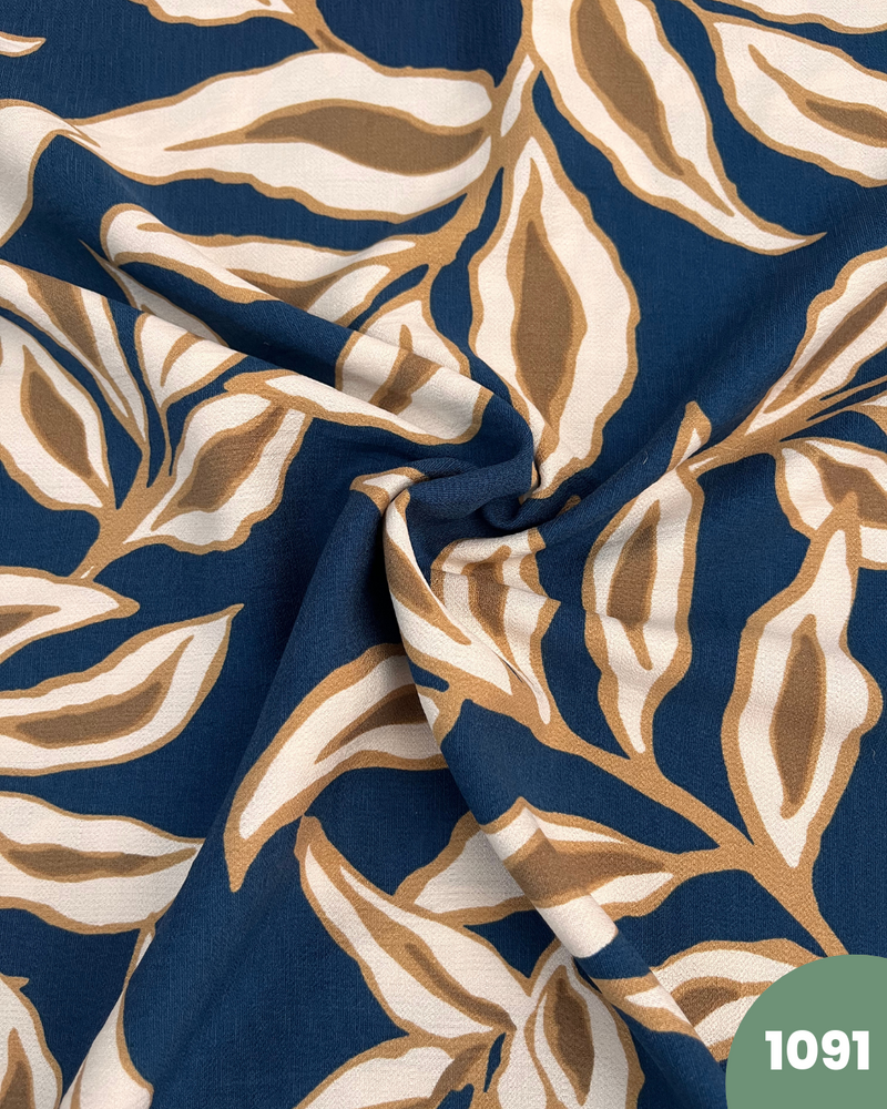 VISCOSA DI COTONE - 1091 FONDO BLU