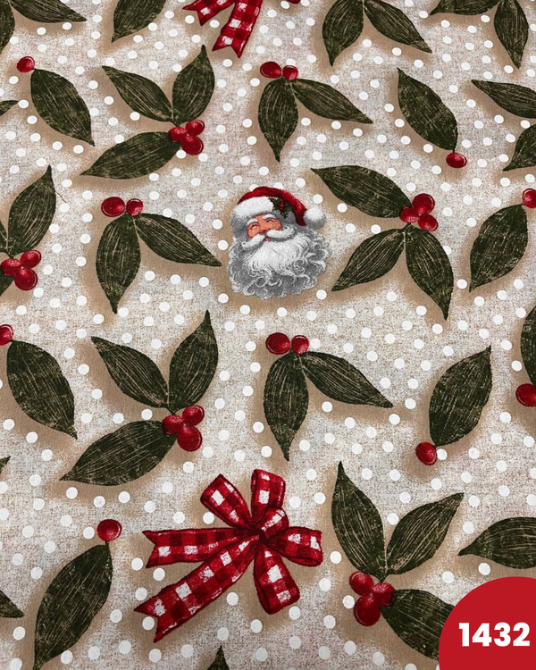 COTONE ARREDAMENTO - 1432 BABBO NATALE FONDO POIS