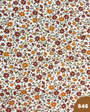 COTONE 100% - 646 FIORI MARRONI