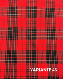 LANETTA SCOZZESE - 43 TARTAN ROSSO/NERO