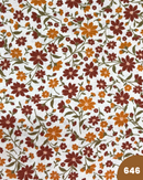 COTONE 100% - 646 FIORI MARRONI