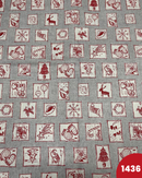 COTONE ARREDAMENTO - 1436 QUADRATI FONDO GRIGIO