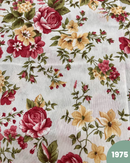 COTONE ARREDAMENTO - 1975 FIORI GIALLI E FUCSIA