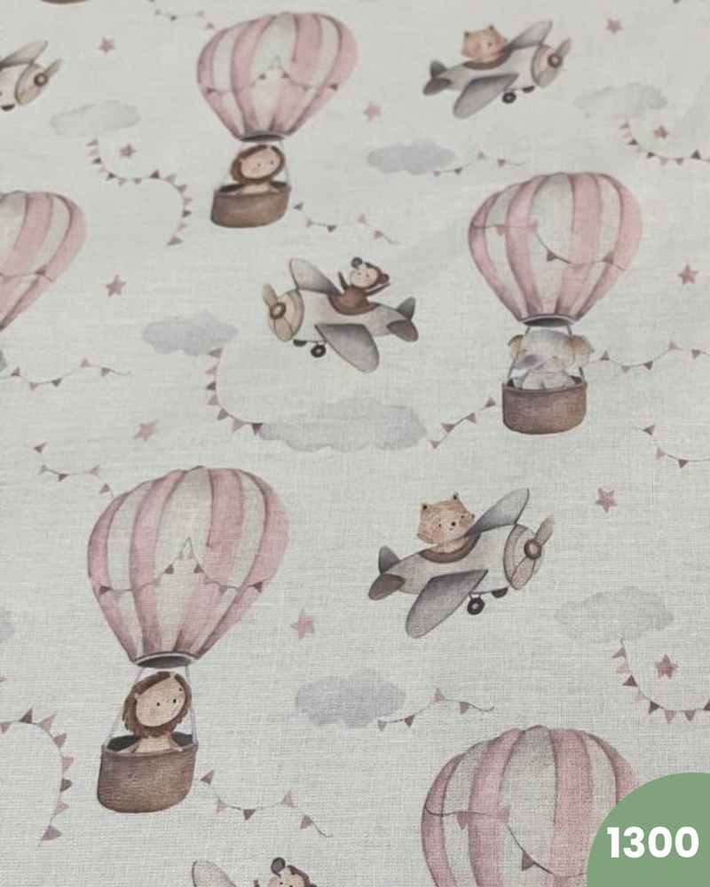 COTONE 100% - 1300 MONGOLFIERA ROSA