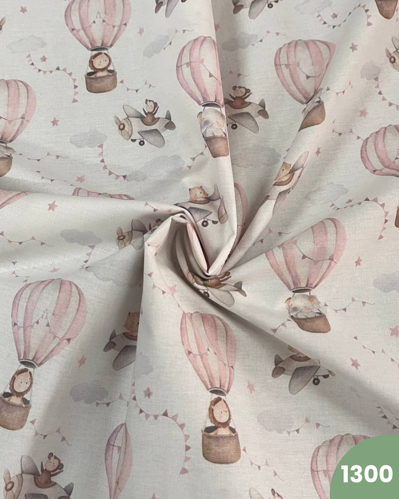 COTONE 100% - 1300 MONGOLFIERA ROSA