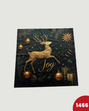 PANNELLO IN VELLUTO - 1466 RENNA FONDO VERDE