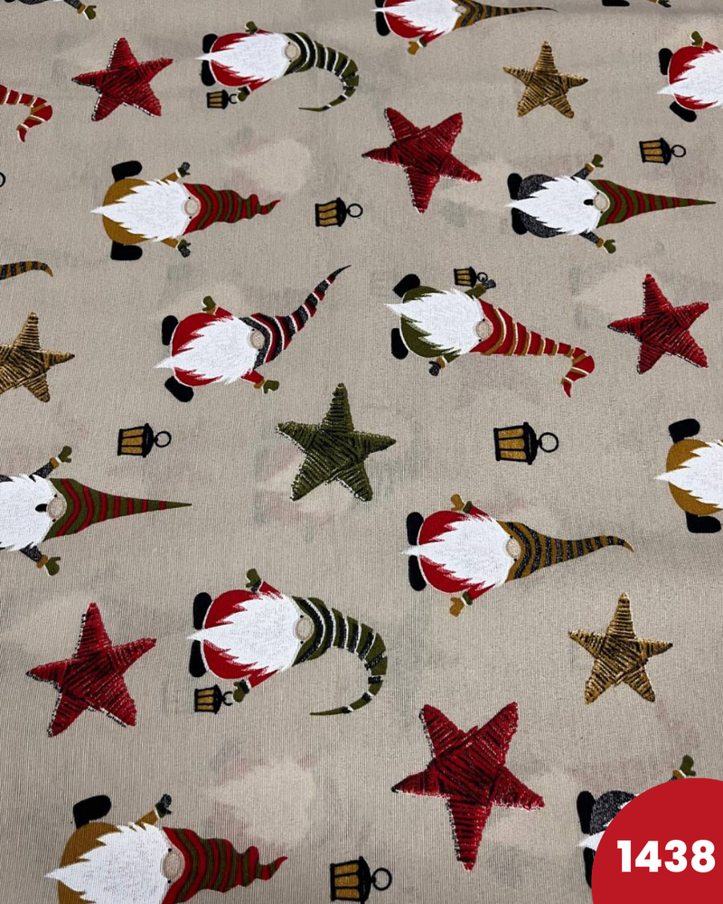 COTONE ARREDAMENTO - 1438 GNOMI FONDO BEIGE